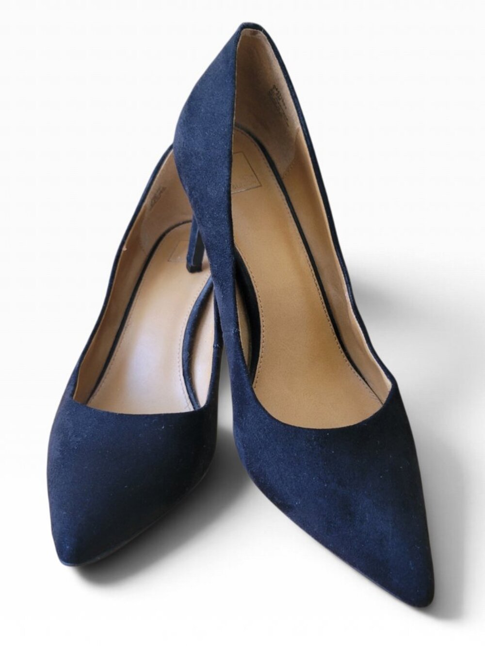 14TH & Union Black Suede Pointed-Toe Pumps (Size 7.5M)